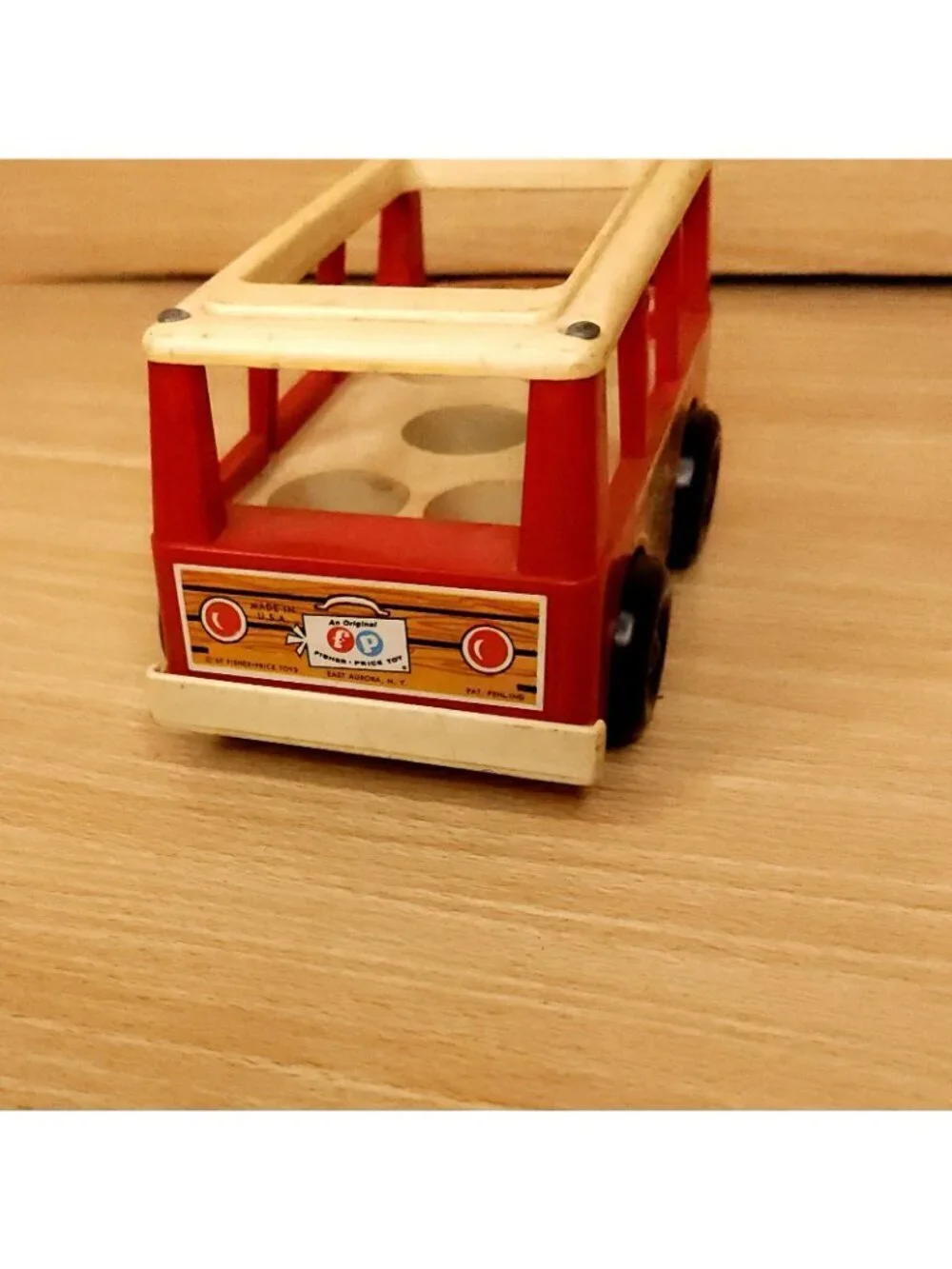 Fisher Price Vintage Mini Red School Bus